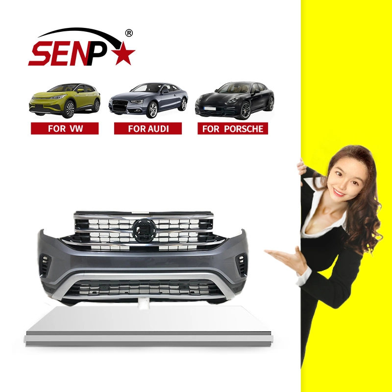 Senp Auto Car Body Bumper Spare Parts for 2020-2023 VW Atlas &amp; Cross Sport Front Bumper 4 Sensor Platinum 3cm807221